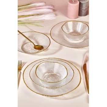 Dinner Set (18 Pieces) Ekol Transparent