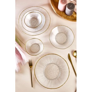 Dinner Set (18 Pieces) Ekol Transparent