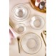 Dinner Set (18 Pieces) Ekol Transparent