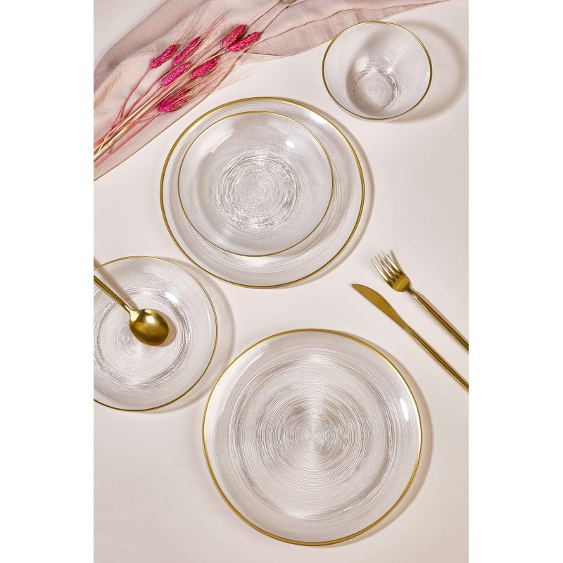 Dinner Set (18 Pieces) Ares Transparent
