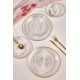 Dinner Set (18 Pieces) Ares Transparent Dinner Set (18 Pieces) Ares Transparent