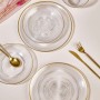 Dinner Set (18 Pieces) Ares Transparent