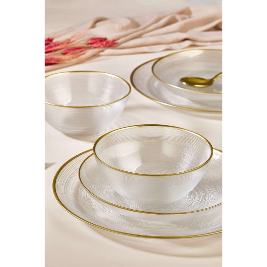 Dinner Set (18 Pieces) Ares Transparent Dinner Set (18 Pieces) Ares Transparent