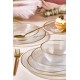 Dinner Set (24 Pieces) Ares Transparent Dinner Set (24 Pieces) Ares Transparent