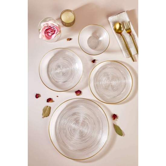 Dinner Set (24 Pieces) Ares Transparent Dinner Set (24 Pieces) Ares Transparent