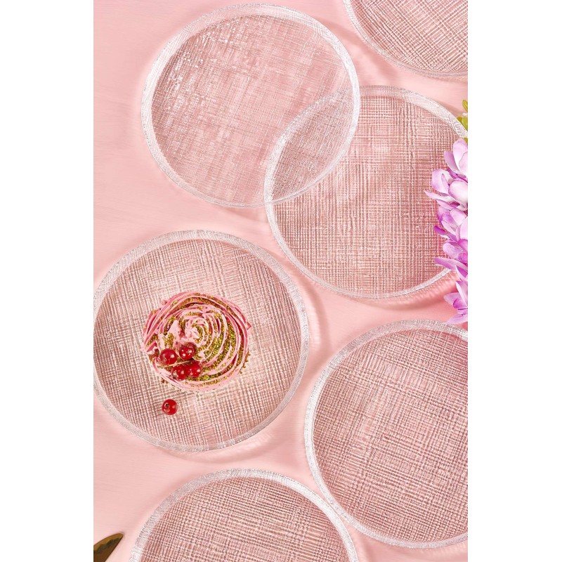 Dessert Plate Set (6 Pieces) Felix Transparent