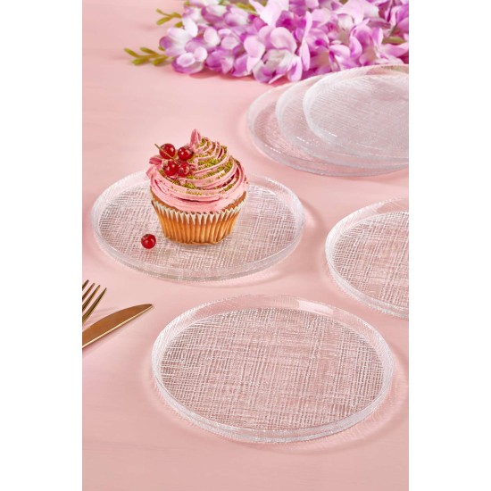 Dessert Plate Set (6 Pieces) Felix Transparent Dessert Plate Set (6 Pieces) Felix Transparent