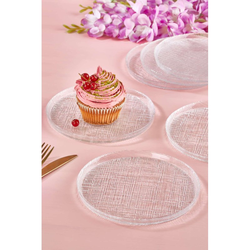 Dessert Plate Set (6 Pieces) Felix Transparent