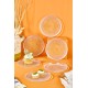 Dessert Plate Set (6 Pieces) Mina 16 Transparent