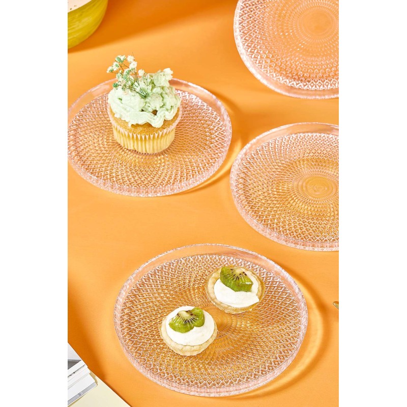 Dessert Plate Set (6 Pieces) Mina 16 Transparent