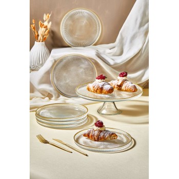Dessert Plate Set (7 Pieces) Paris Transparent
