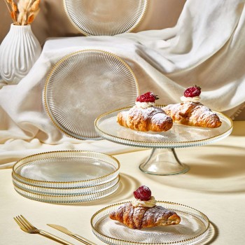 Dessert Plate Set (7 Pieces) Paris Transparent