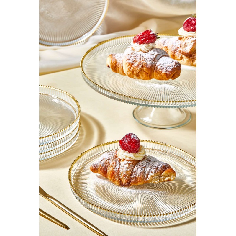 Dessert Plate Set (7 Pieces) Paris Transparent