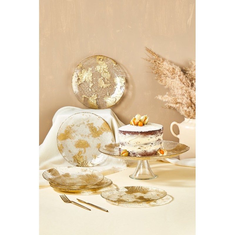 Dessert Plate Set (7 Pieces) Marmo - Transparent Transparent