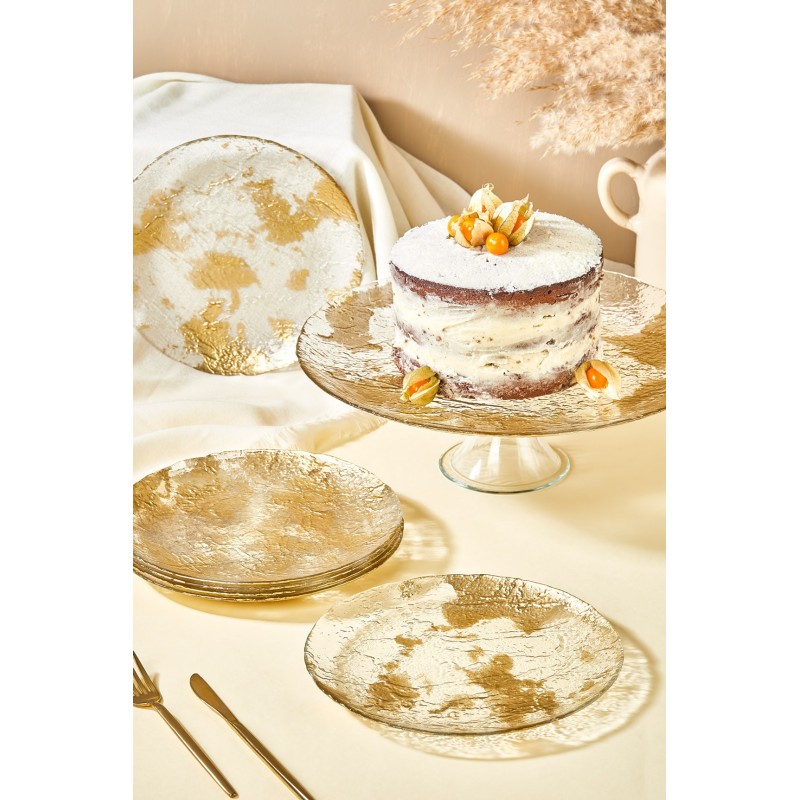 Dessert Plate Set (7 Pieces) Marmo - Transparent Transparent