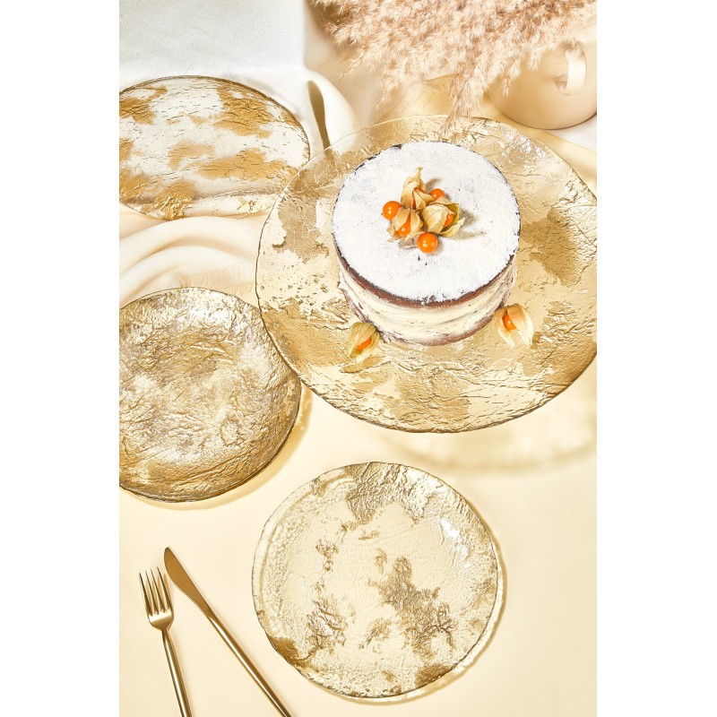 Dessert Plate Set (7 Pieces) Marmo - Transparent Transparent