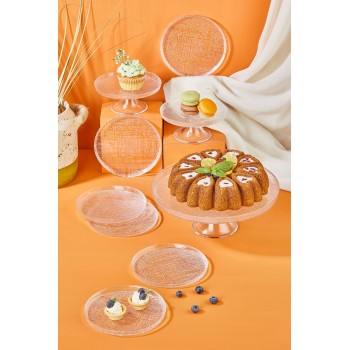 Dessert Plate Set (9 Pieces) Felix - Transparent Transparent