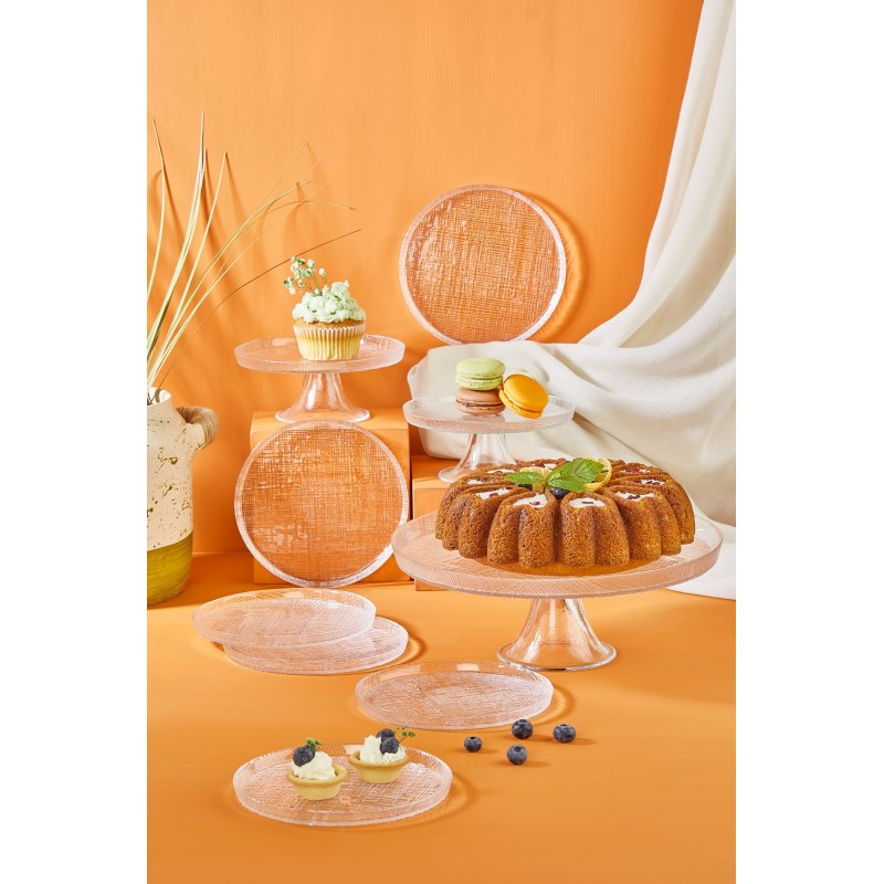Dessert Plate Set (9 Pieces) Felix - Transparent Transparent