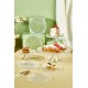 Dessert Plate Set (9 Pieces) Mina - Transparent Transparent Dessert Plate Set (9 Pieces) Mina - Transparent Transparent