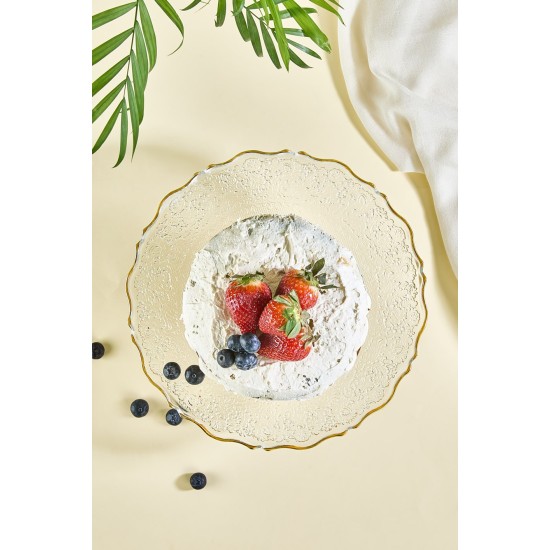 Cake Serving Plate Goblen - Transparent Transparent Cake Serving Plate Goblen - Transparent Transparent