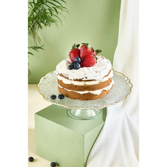 Cake Serving Plate Goblen - Transparent Transparent Cake Serving Plate Goblen - Transparent Transparent