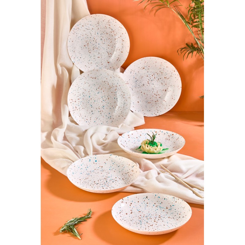 Service Plate Set (6 Pieces) Punti - White White