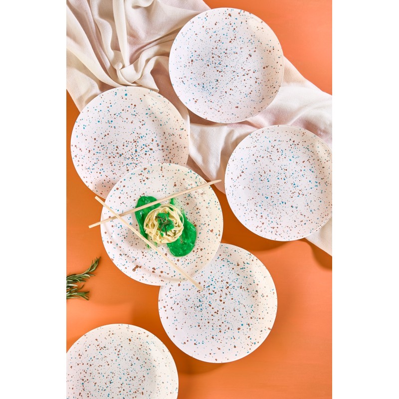 Service Plate Set (6 Pieces) Punti - White White