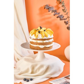 Cake Serving Plate Punti 28 - White White