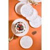 Dessert Plate Set (7 Pieces) Punti - White White