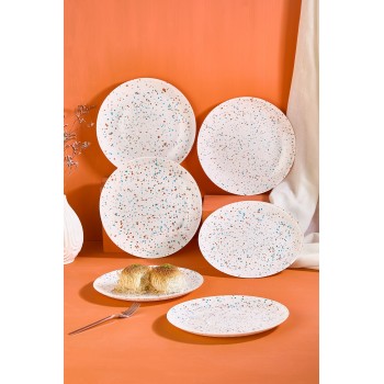 Dessert Plate Set (6 Pieces) Punti - White White