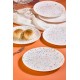 Dessert Plate Set (6 Pieces) Punti - White White