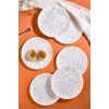 Dessert Plate Set (6 Pieces) Punti - White White