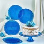 Dessert Plate Set (7 Pieces) Goblen7 - Blue Blue