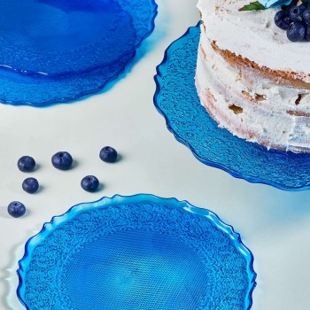Dessert Plate Set (7 Pieces) Goblen7 - Blue Blue