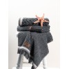 Lessentiel Hand Towel Set (3 Pieces) Denim - Anthracite Anthracite