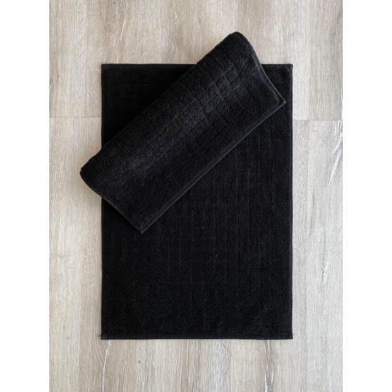 Lessentiel Bathmat Set (2 Pieces) Kare - Black Black
