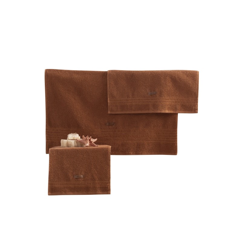 Lessentiel Towel Set (3 Pieces) Wellness - Brown Brown
