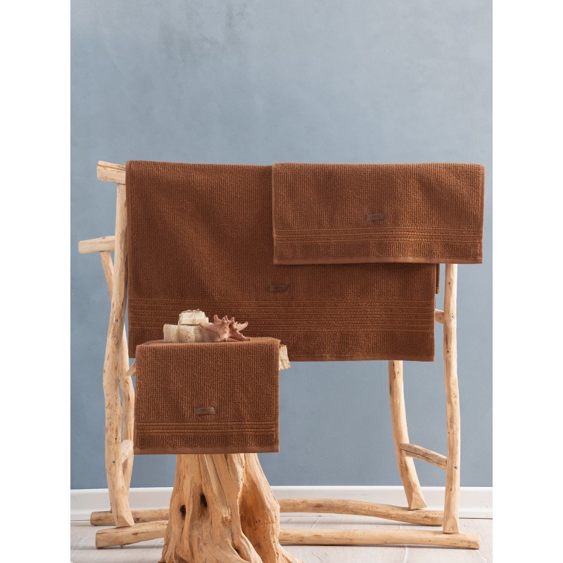 Lessentiel Towel Set (3 Pieces) Wellness - Brown Brown