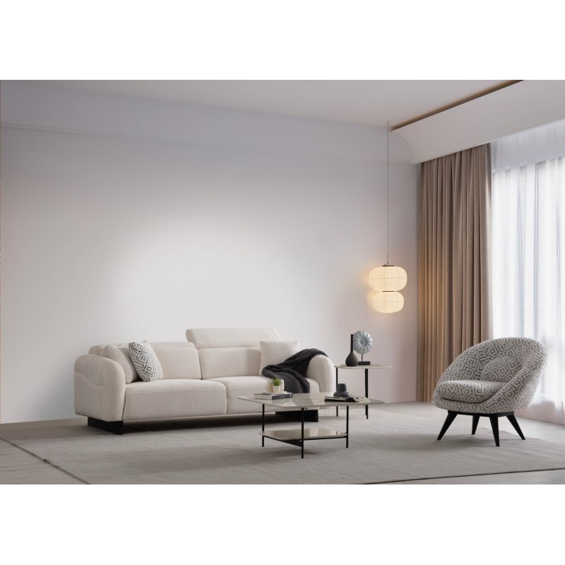 3-Seat Sofa Caprice - White White
