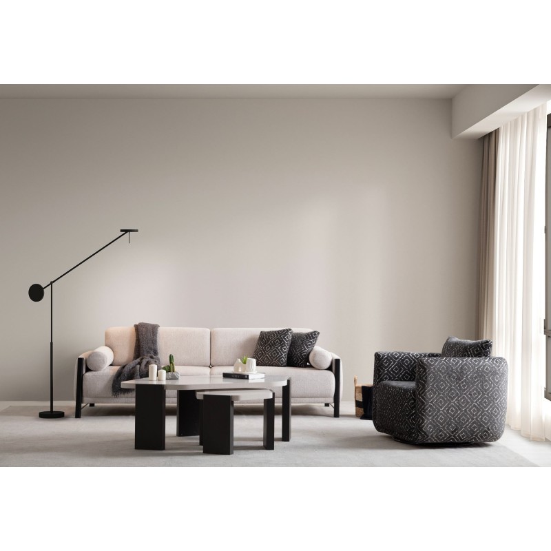 3-Seat Sofa Nora - Beige Beige