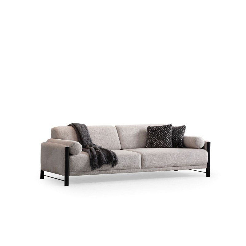 3-Seat Sofa Nora - Beige Beige