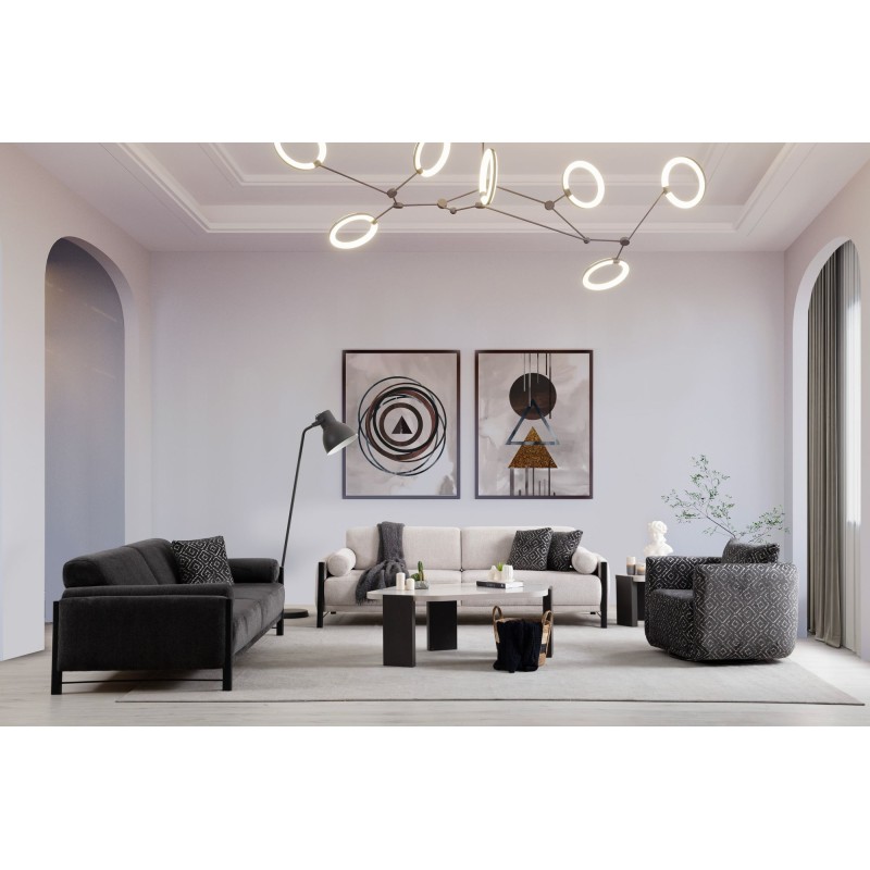 3-Seat Sofa Nora - Grey Grey