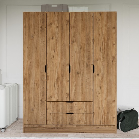 Wardrobe 1600-140 - Walnut Walnut Wardrobe 1600-140 - Walnut Walnut