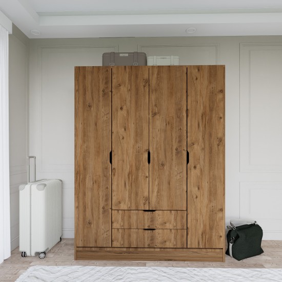 Wardrobe 1600-140 - Walnut Walnut Wardrobe 1600-140 - Walnut Walnut