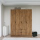 Wardrobe 1600-140 - Walnut Walnut Wardrobe 1600-140 - Walnut Walnut