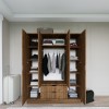 Wardrobe 1600-140 - Walnut Walnut