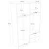 Wardrobe Yaman 1600-028 - Pine Atlantic Pine