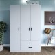 Wardrobe Yaman 1600-032 - White Matte White Wardrobe Yaman 1600-032 - White Matte White