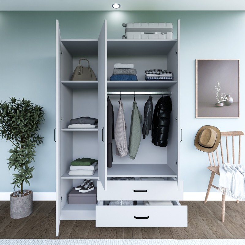 Wardrobe Yaman 1600-032 - White Matte White