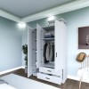 Wardrobe Yaman 1600-032 - White Matte White